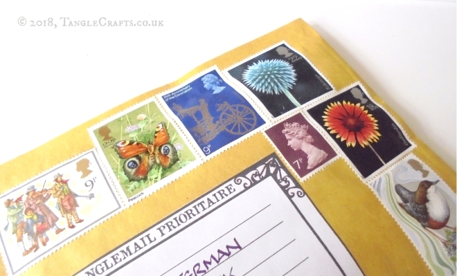 Thematic stamps envelope